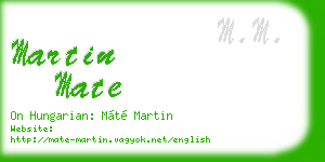 martin mate business card