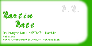 martin mate business card